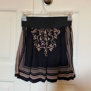 Patterned Flowy Skirt